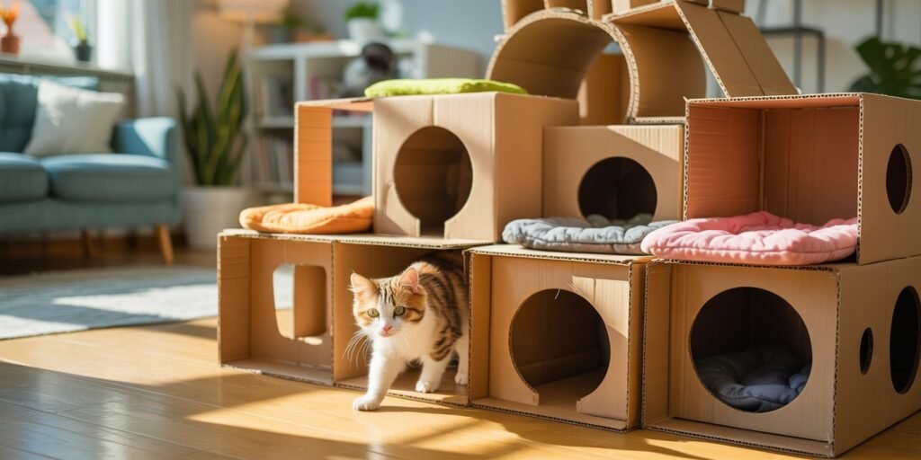 10 Mind-Blowing DIY Cardboard Cat House Ideas That Your Kitty Will Love