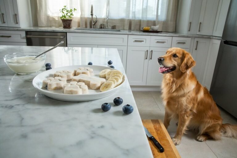 Frozen Dog Treats with Banana & Yogurt – Quick No Bake DIY