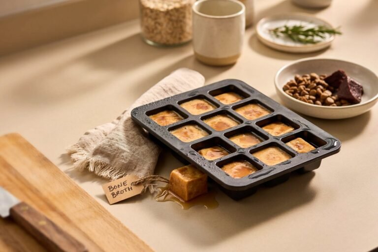 Frozen Bone Broth Dog Treats for Better Hydration