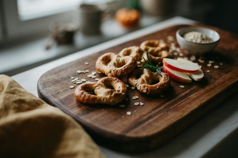Oat and Apple Pretzel Dog Treats