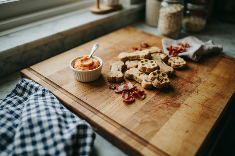 Dog Treats with Sweet Potato and Bacon