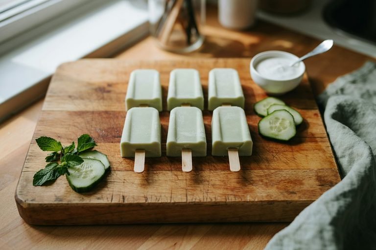 Cucumber Pup Pop Frozen Dog Treats