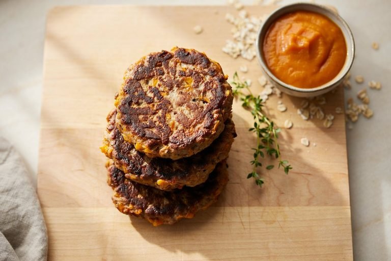 Beef and Pumpkin Patties for Dogs
