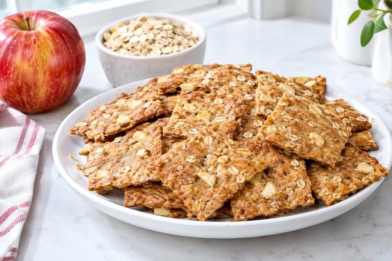 Homemade Apple Crisp Cracker Dog Treats