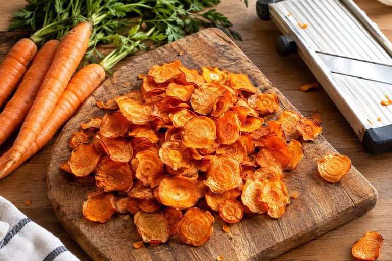 Homemade Carrot Chips for Dogs