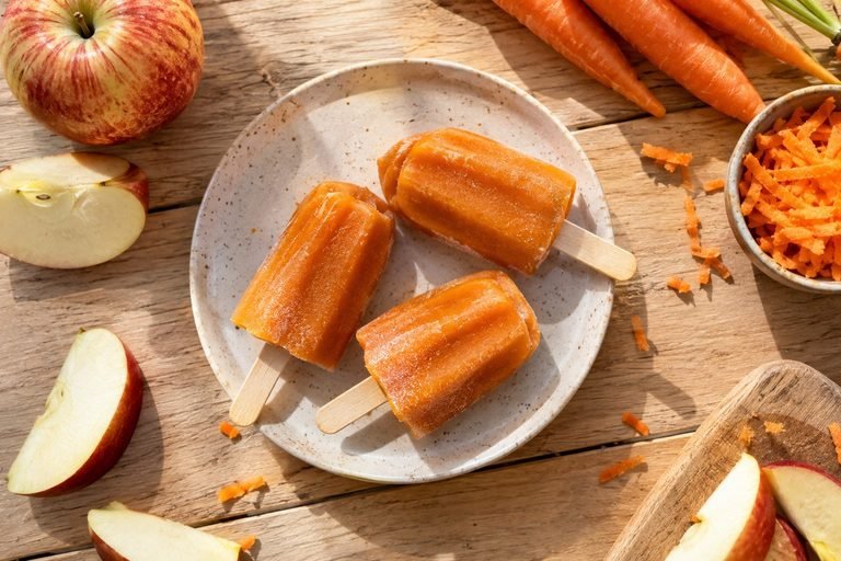 Apple Carrot Frozen Dog Treats