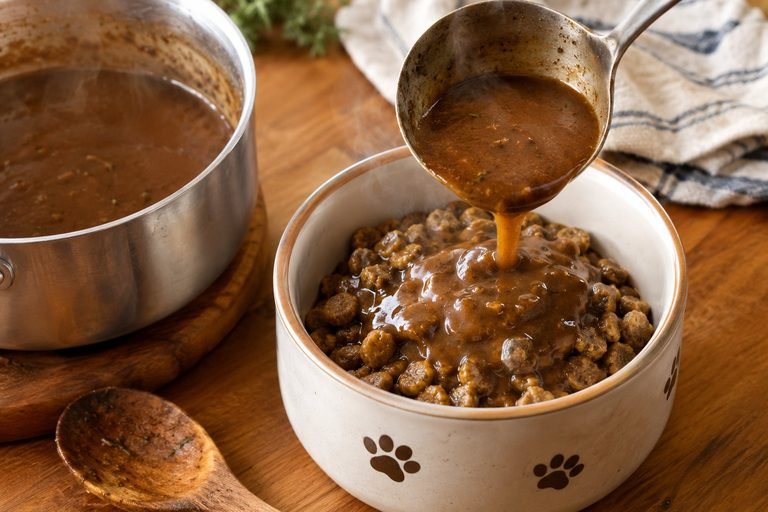 The Best Homemade Brown Gravy for Dogs
