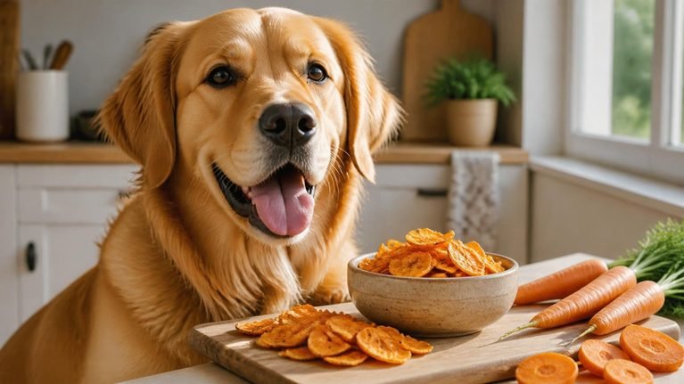Carrot Crunchy Chips for Dogs: Easy Homemade Treats