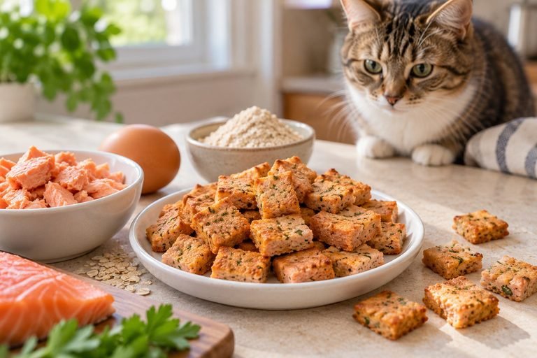 Homemade Salmon Cat Treats: Easy Crunchy Recipe With 3 Ingredients