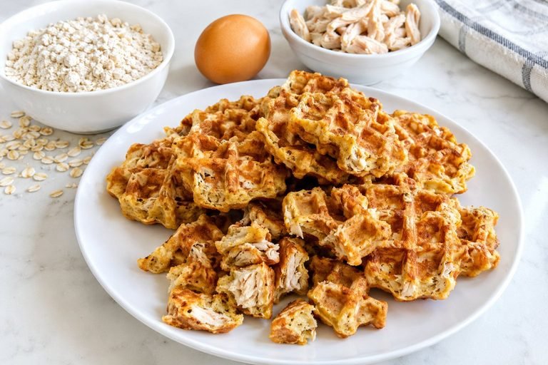 Homemade Chicken Waffle Dog Treats