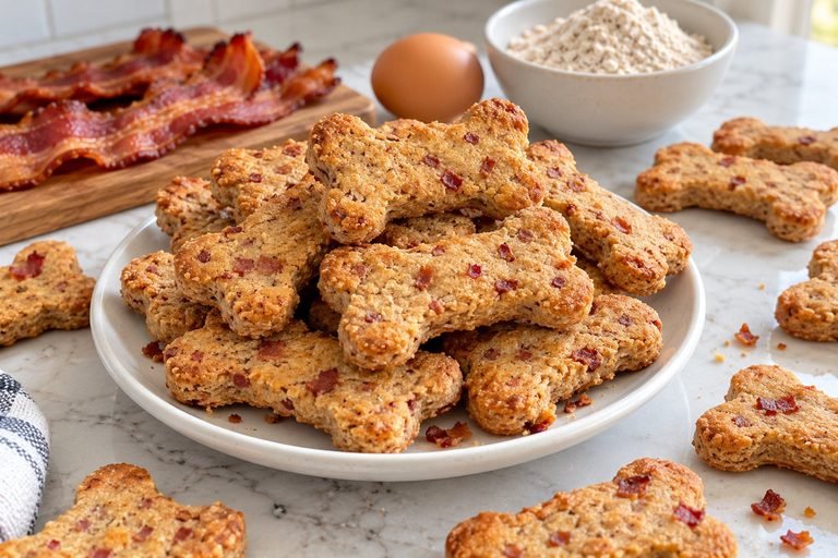 How to Make Bacon Dog Biscuits