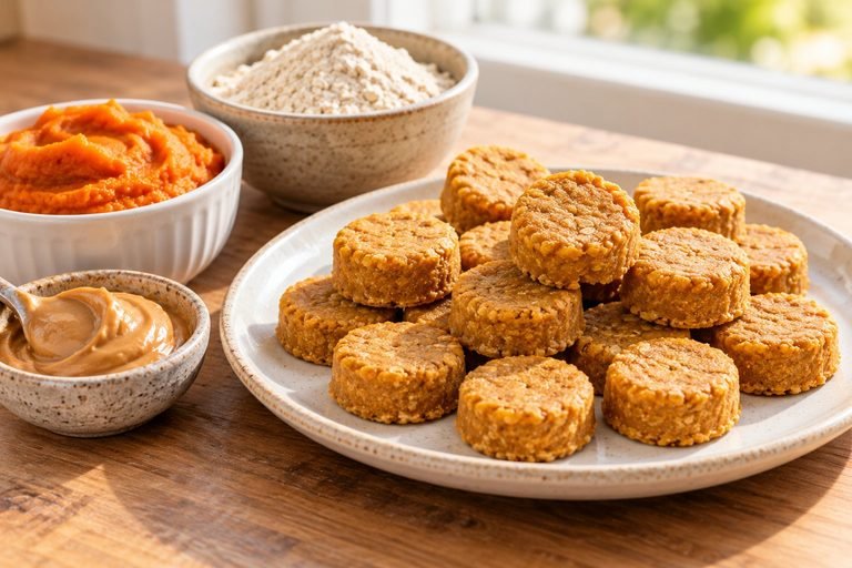 Easy Pumpkin No Bake Treats for Dogs (Just 3 Ingredients)